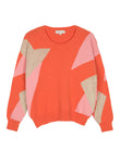 Maison Anje - lasalva knit sunset red jumper