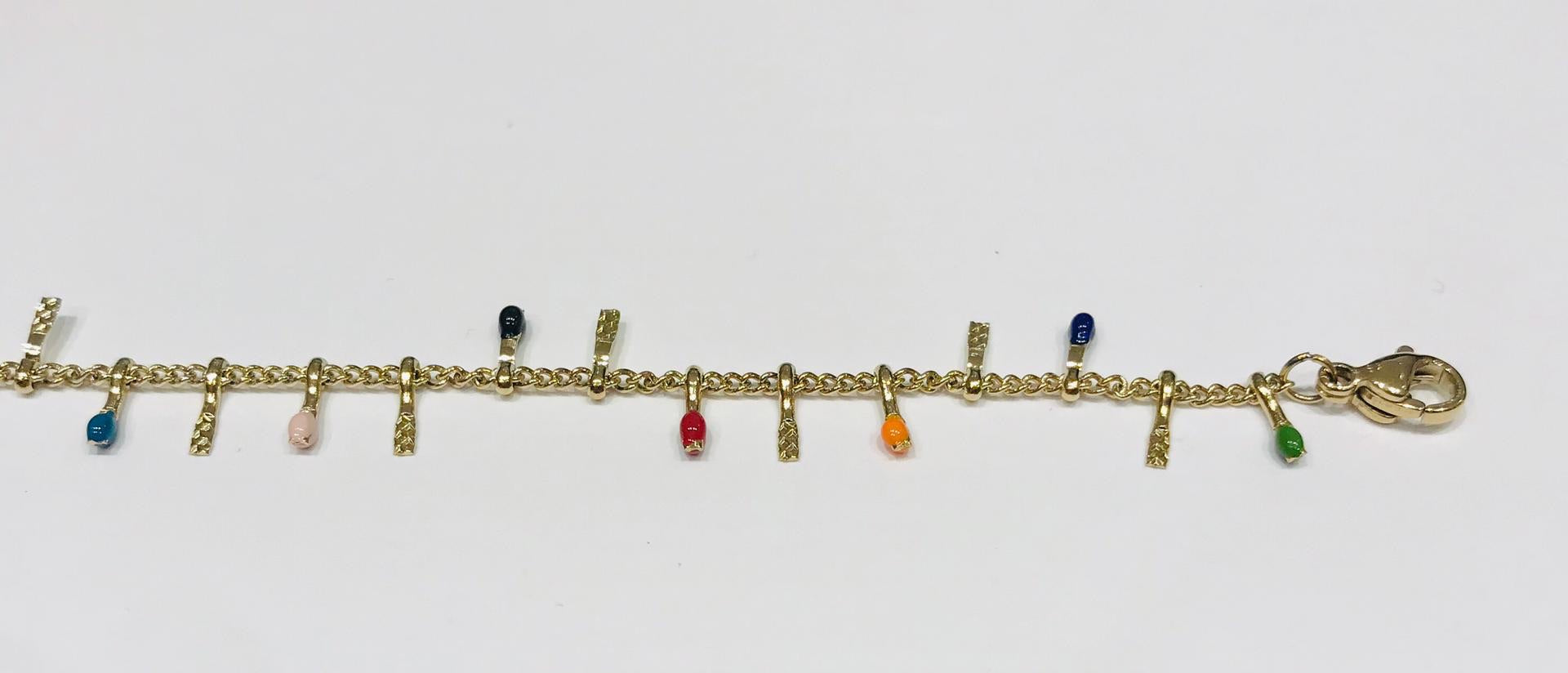 Enamel steel bracelet by Sam&Cel. 